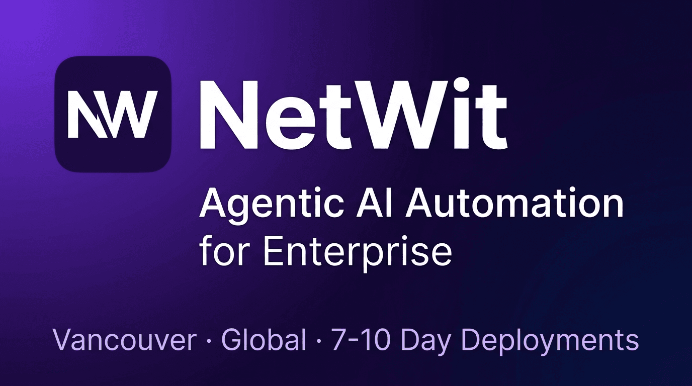 NetWit — Agentic AI Automation for Enterprise