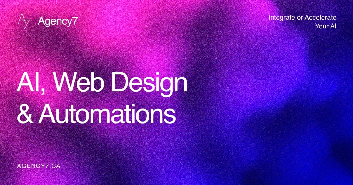 Websites, AI Platforms & Ongoing Care | Agency7